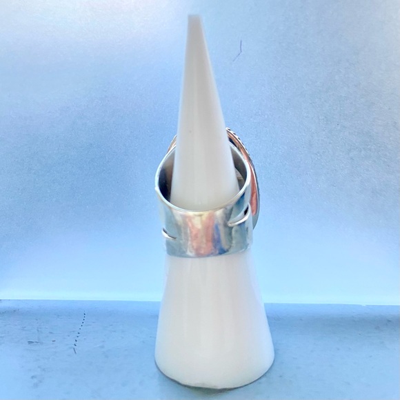 Jay King Sterling .925 Silver Ring Egg Yolk Yellow Amber Size 5.75 Signed *RARE - Picture 5 of 9